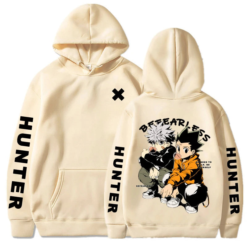 Hunter X Hunter Japan Anime Men Women Hoodies Killua Zoldyck Gon Harajuku Unisex Pullover Casual Plus Size Sweatshirt Streetwear SS69