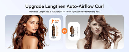 5-in-1 Hair Dryer Airstyler Ion Multistyler Hot Air Brush, 110,000 rpm with 32 mm Automatic Curling Iron, Straightener SS69