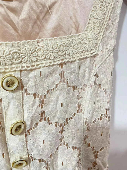 SALES Sweet Japan Liz Lisa Square Collar Princess Cotton Whole Lace Suspenders Dress