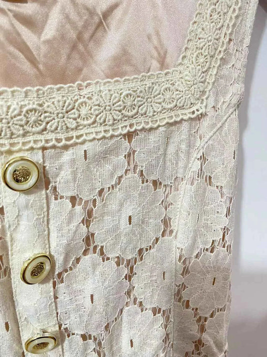 SALES Sweet Japan Liz Lisa Square Collar Princess Cotton Whole Lace Suspenders Dress