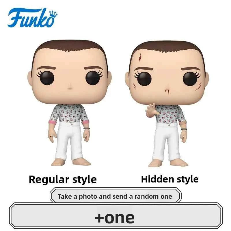 Genuine Edition FUNKO POP《Stranger Things: Eddie, Dustin, Eleven》Action Desktop Decoration Ornament Model Toys Collectible Model
