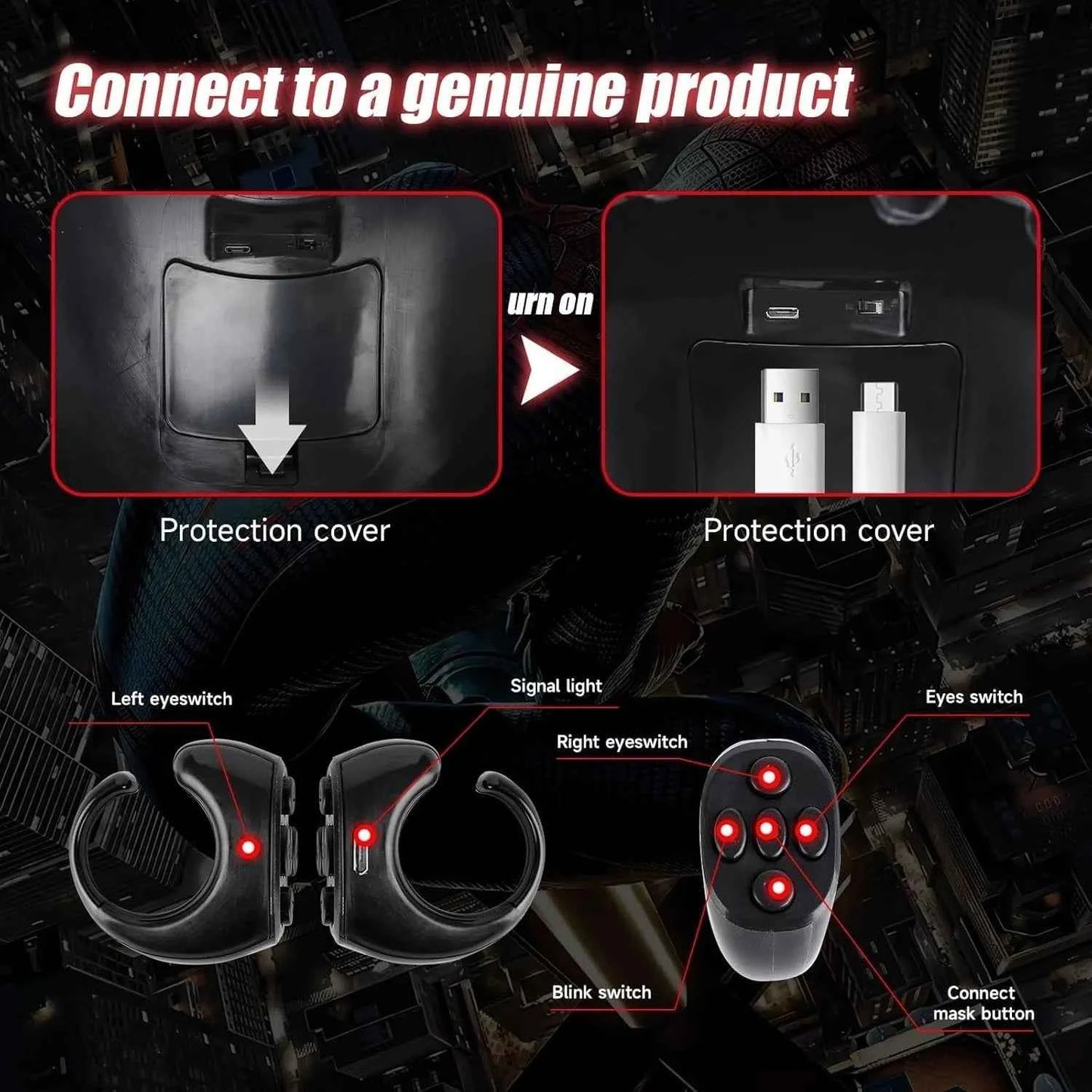 SpiderMan Superhero Launcher Spiderman mask Halloween Cosplay Spider-Man Launcher Suction Cup Ejection Christmas Birthday Gift