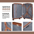 Travelhouse 5-Piece Hardcase Luggage Set with Spinner Wheels & TSA Lock