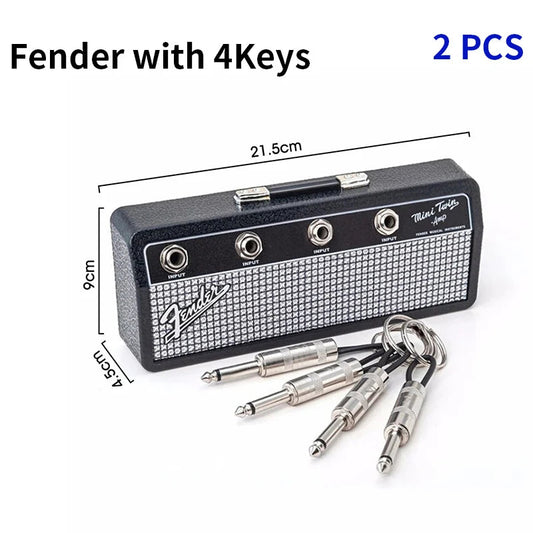 Music Key Storage Frame Fender Guitar Wall Mount Key Ring Holder Vintage Vintage Amp Key Ring Holder Home Decoration Gift 2.0 SS69 35.69 2Pcs F key storage