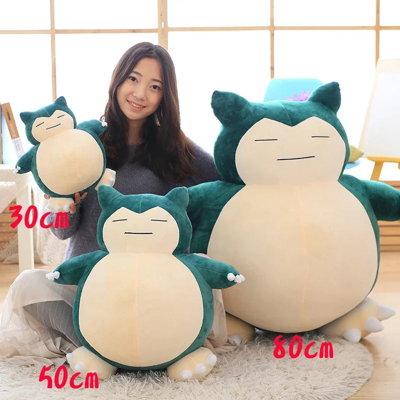 30/50cm Pokemon Snorlax Plush Toys Cartoon Japan Anime Monster Elf Plush Doll Soft Stuffed Animal Doll Birthday Gift For Girls SS69