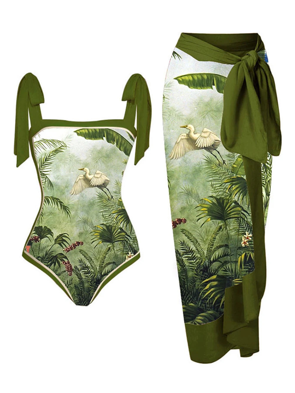 2023 New Arrival Push Up Women Bikini Set Floral Printed Ruffle Bikinis Strappy Bandage Swimwear Brazilian Biquini Bathing Suit SS69