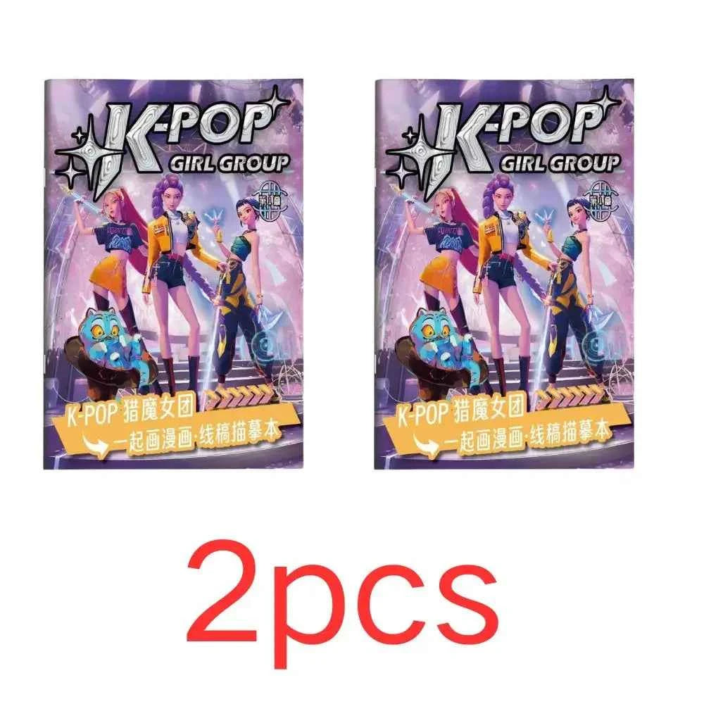 40 page KPO Witch Hunt Rumi Mira Zoey children's and adult anime character drawing practice book drawing coloring book-