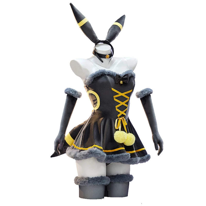 Anime Vaporeon Umbreon Sylveon Cosplay Costume Women Sexy Cloak Dress Outfit Cute Bunny Girl Uniform Halloween Christmas Clothes