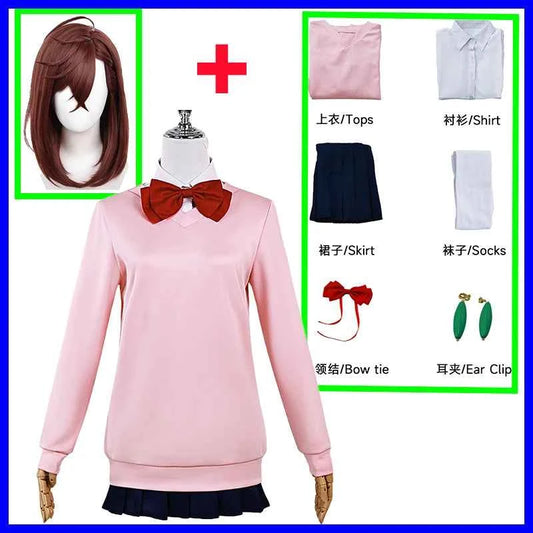 Anime Dandadan Cosplay Costume Aira Shiratori JK Sailor Skirts Outfit Suit Momo Ayase Ken Takakura Jackets Pants Wig School Sets