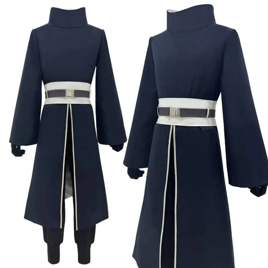 Uchiha Obito Anime Cosplay Costume Set with Coat Pants Belt and Gloves