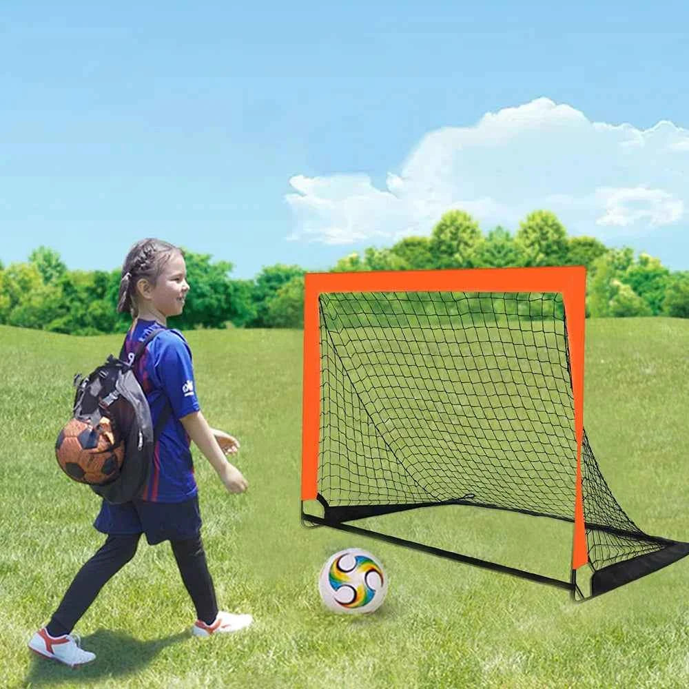 1pcs Football Goal for Garden Football Net Pop Up Goals Set Soccer Goal Net for Backyard Birthday Gift for Soccer Training ﻿