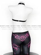 Cyberpunk Cosplay Jumpsuit Women's Printed Sleeveless Mech Agent Bodysuit