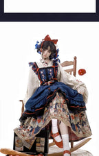 New Spring Chinese Style Female Long-sleeved Weaving Gold Hanfu Dress Set Suit Retro Top Suspender Dress and Pleated Skirt Set