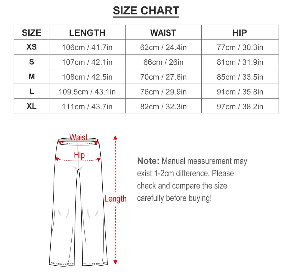 Heart Confetti Pants Elastic Waist Pink Valentines Day Streetwear Flare Pants Summer Casual Pattern Oversize Trousers SS69