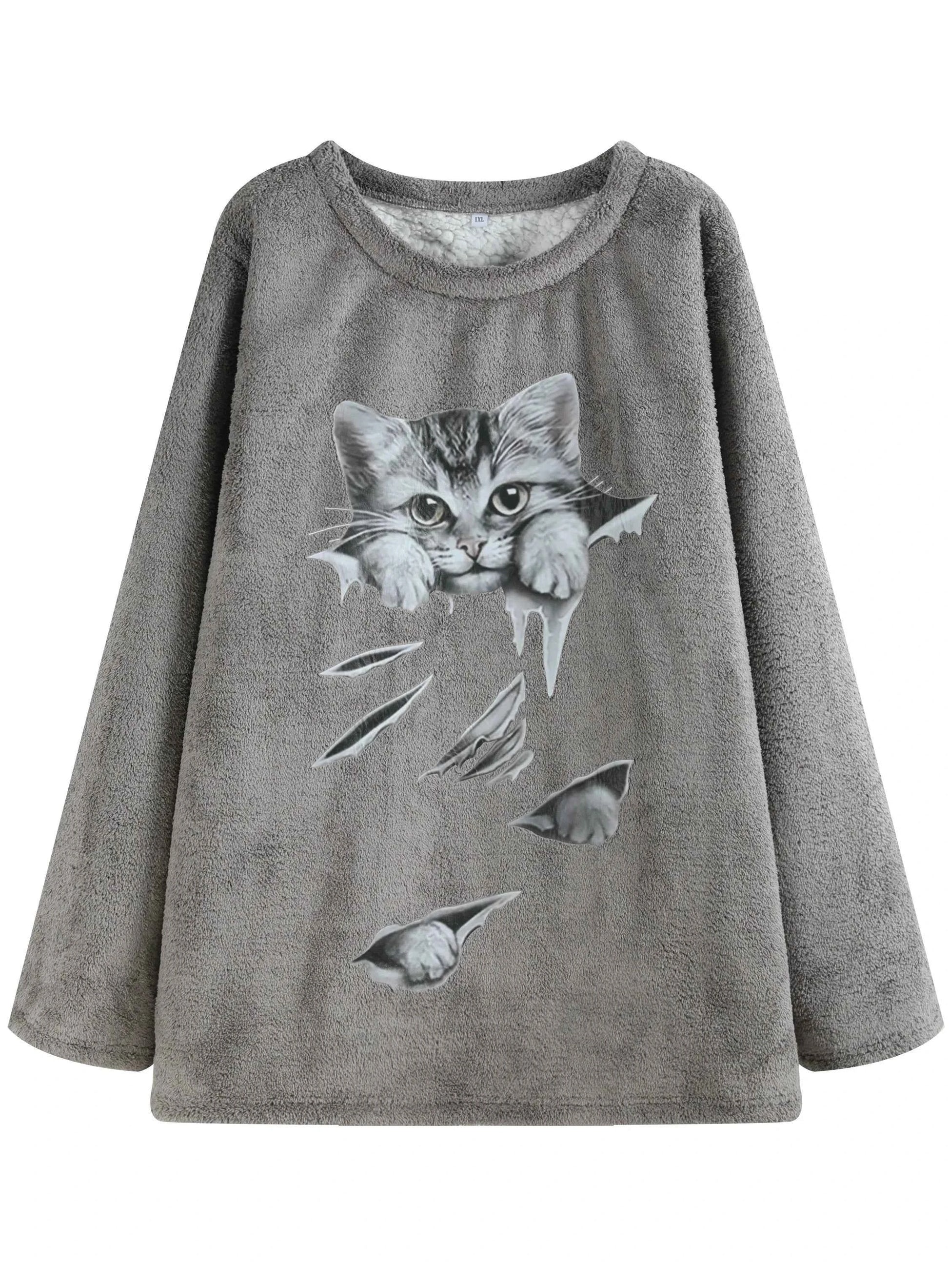 Women Plus Size Woven Sweater