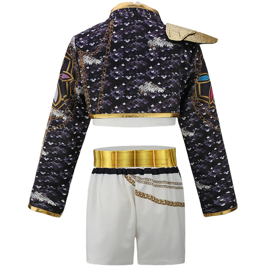 SS69 Anime Movie Cosplay Costume Set for Girls Cotton Polyester Dress Pants