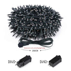 Christmas Decor Lights for Home Village 2024 24V LED String 20m 30m Fairy Garland for Chrismas Tree Country Yard Garden Wedding