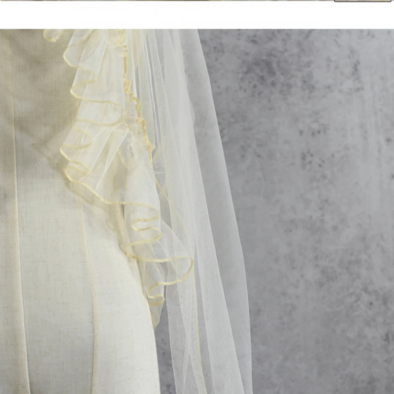 Japanese Sweet Lolita Ruffle Chiffon Shawl Top
