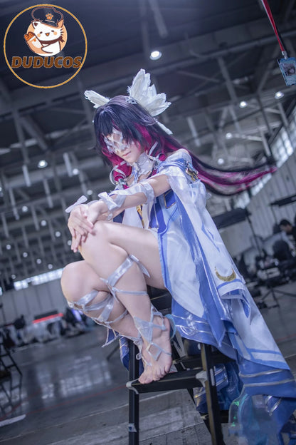 IN STOCK Columbina Cosplay Costume Game Genshin Impact【S-2XL】DUDU-R Nod-Krai Women Song of the Welkin Moon Plus Size