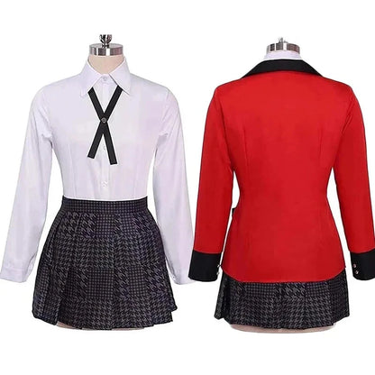 Yumeko Jabami Cosplay Costume School Uniforms Jabami Yumeko Outfits Full Set with Stockings Girl JK School Uniform For Comic Con SS69
