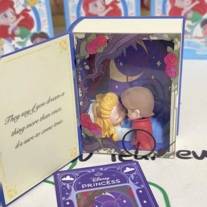 Genuine 100% Disney Princess Talry Tales Series Blind Box Action Figures Toy Collection Desktop Decoration Mystery Box Gift SS69