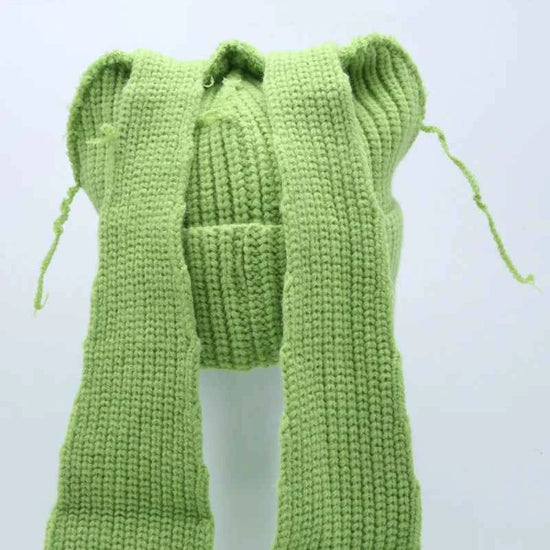 Long fox Ears Knitted Hat Men Women Rabbit Ear Warm Crochet Beanies Kpop Hip Hop Hat Winter Skullies Cap Y2k Christmas Gifty