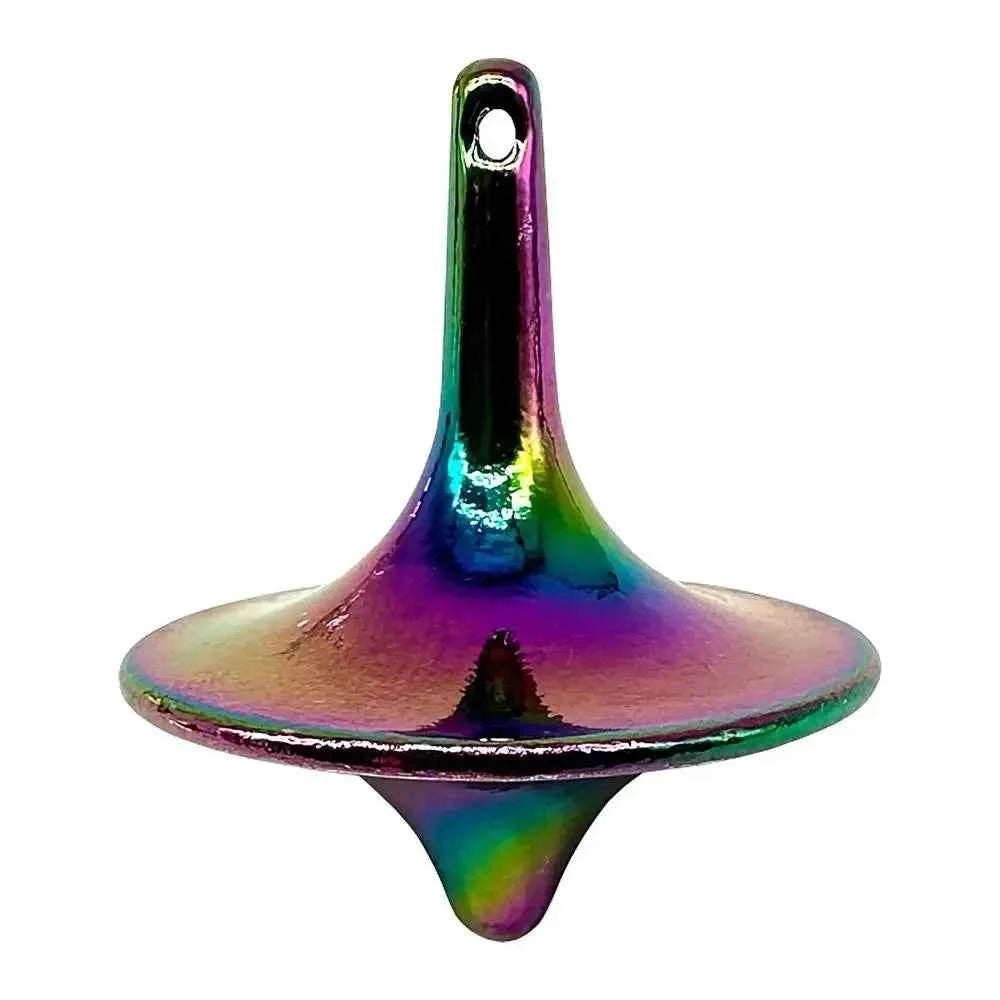 Hot Movie Totem Metal Gyro Silvery Hand Spinning Top Fingertips Small Cyclone Gyroscope Anti Stress Fidget Toys for Adult Gifts