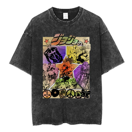 SS69 Men's Jojo Bizarre Adventure Killer Queen Graphic T-Shirt Cotton Tee
