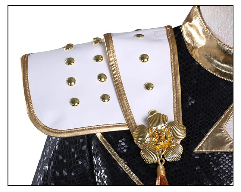 Black Golden Rumi Zoey Mira Cosplay Cosplay Costume Wig Women Suit Halloween Party Role Playing Outfit