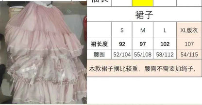 Original Heavy Birthday Party Lolita Puffy Dress Sweet Girls Back Big Bow Tail Vintage High-end Women's Elegant OP Dress