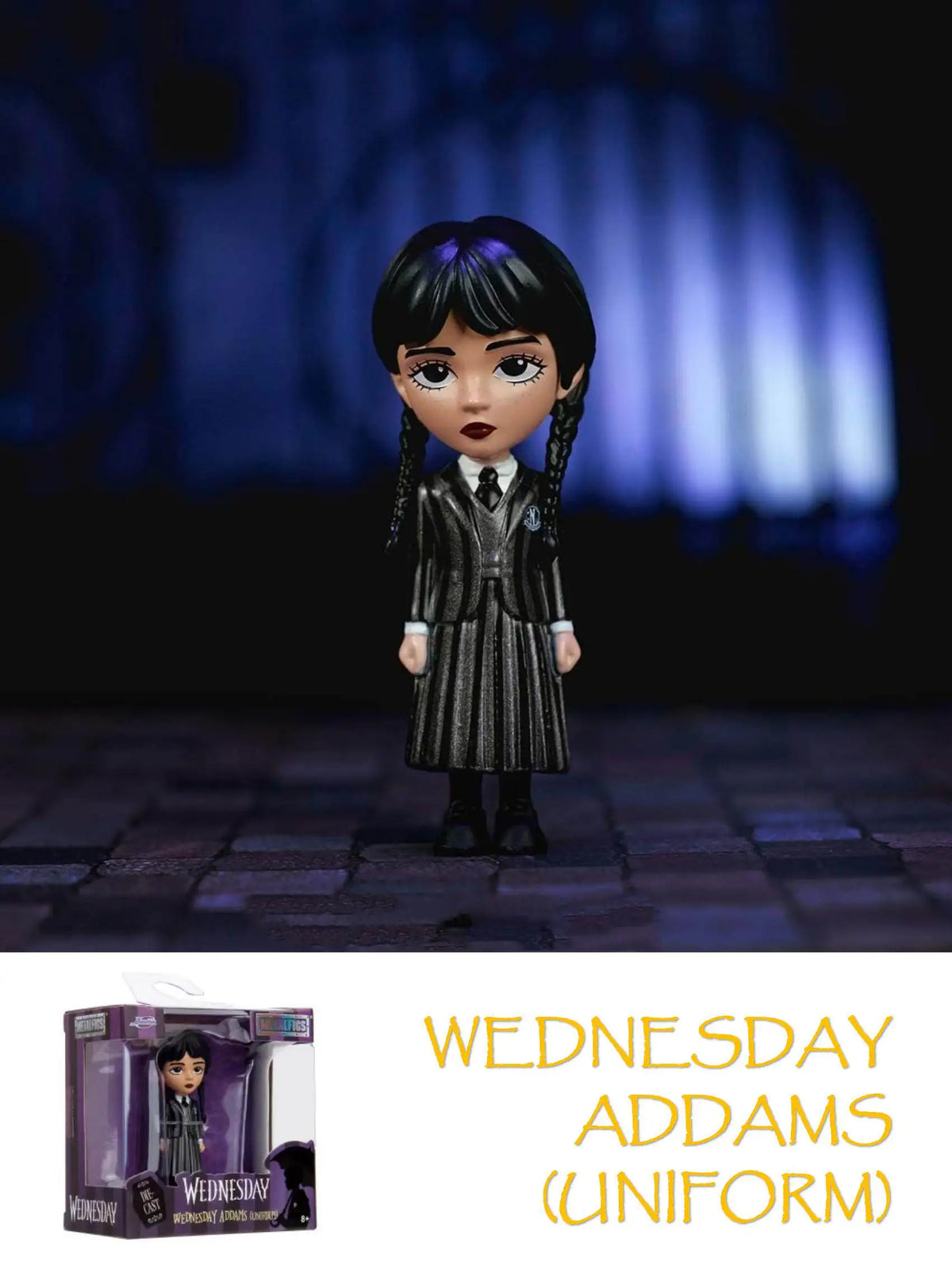 Jada Anime Figures Wednesday The Addams Family Thing Enid Sinclair Metalfigs Metal Model Toy Collection Ornament Boy Girls Gifts