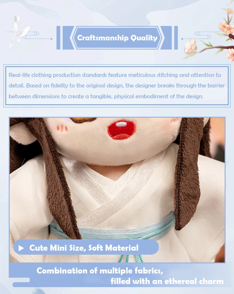 Anime Tian Guan Ci Fu Xie Lian Plush Doll TGCF Stuffed Toy Plushies Heaven Official’s Blessing Change Suit Dress Up Toy 20cm SS69