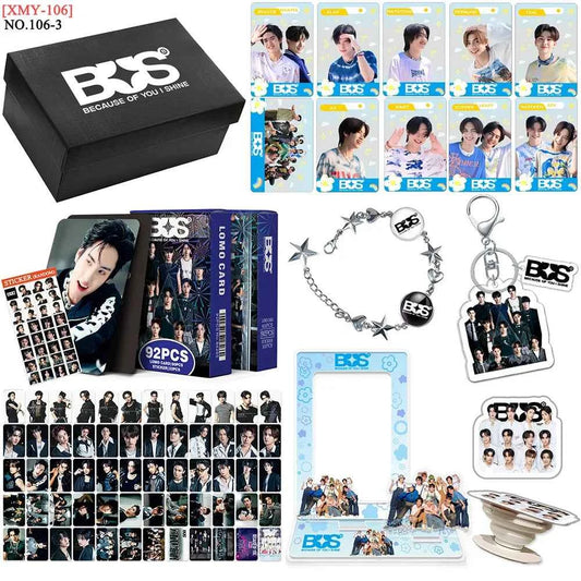 Kpop Idol BABYMONSTER BINI GIDLE ZB1 Gift Box Set Lomo Card Photocards Card Holder Keychains Acrylic Stand Bracelet Fans Gifts