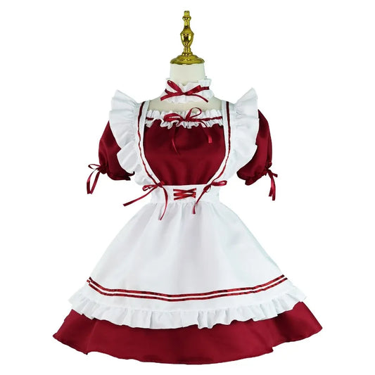 Black Pink Lolita Maid Costumes Cute Girls Women Lovely Maid Cosplay Costume Animation Show Japanese Outfit Dress Clothes S-5XL - SS69