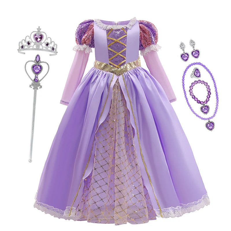 Disney Rapunzel Princess Dress for Girls | Tangled Costume