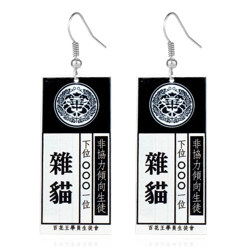 Kakegurui Acrylic Keychain Compulsive Gambler Yumeko Jabami Ryouta Suzui Mary Saotome Anime Cosplay Earrings Necklace Card SS69 9.69 E014