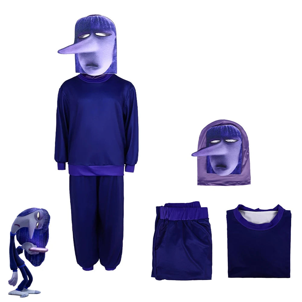 Inside Out Joy Cosplay Jumpsuit for Halloween & Conventions