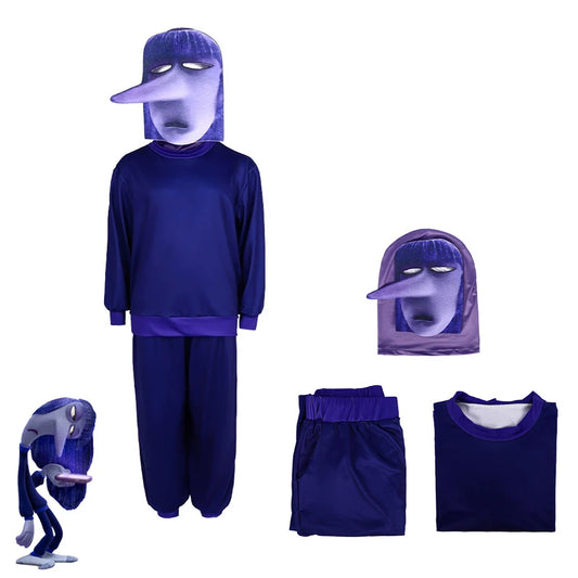 Inside Out Joy Cosplay Costume Unisex Polyester Jumpsuit for Halloween