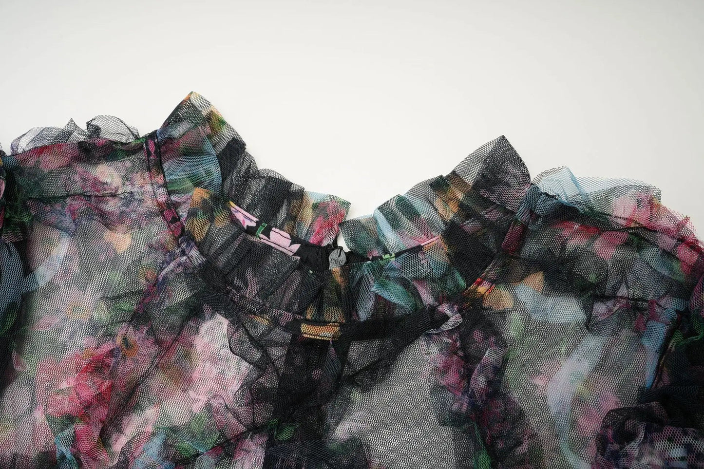 JAMERARY Fashion Floral Print Long Sleeve Maxi Dress For Women Summer Autumn Clothes Layers Ruffles Cake Dresses Evening SS69