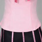 Anime JoJo's Bizarre Adventure Steel Ball Run Lucy Steel Cosplay Costume Pink Dress T-shirt Wig Woman Sexy Cute Carnival Suit