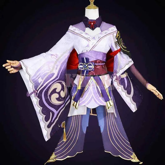 High Quality Raiden Shogun Cosplay Costume Wig Hair Game Impact Raiden Cosplay Women Dress Role Play Outfits
