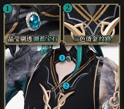Halloween XIAO Costumes Hanfu Game Genshin Impact XIAO clothes Cosplay Costume Anime Costume Outfit Full Set