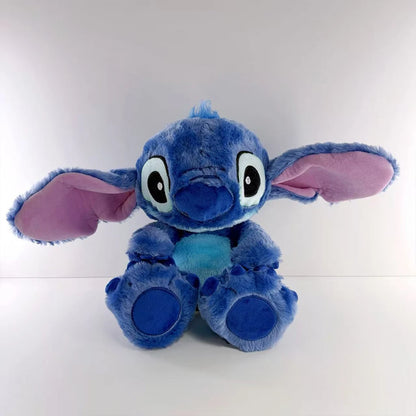 2025 hot Disney Lilo&Stitch Plush Doll Breath Child Peluche Soothes Toy Anime Baby Music Light Sleep Toys Pink Stitch Kid Gifts