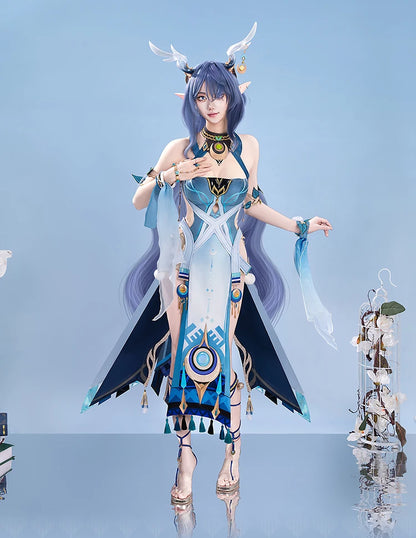UWOWO Lauma Cosplay Collab Series: Genshin Imapct Lauma Cosplay Costume With Ears XS-2XL Halloween Costume