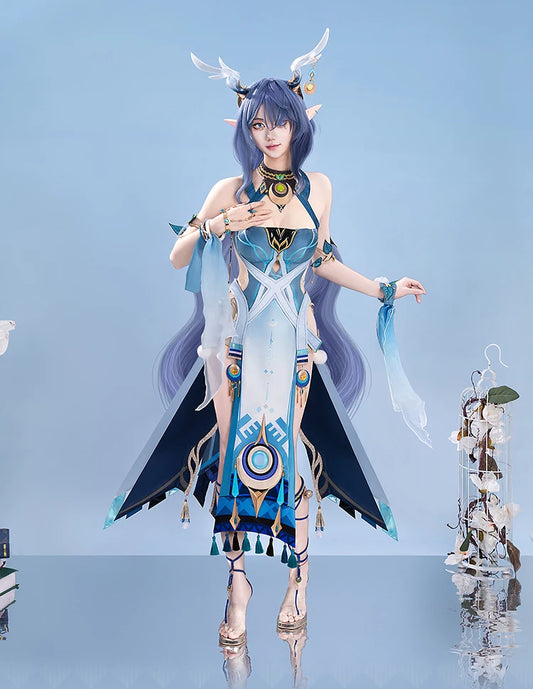 UWOWO Lauma Cosplay Collab Series: Genshin Imapct Lauma Cosplay Costume With Ears XS-2XL Halloween Costume