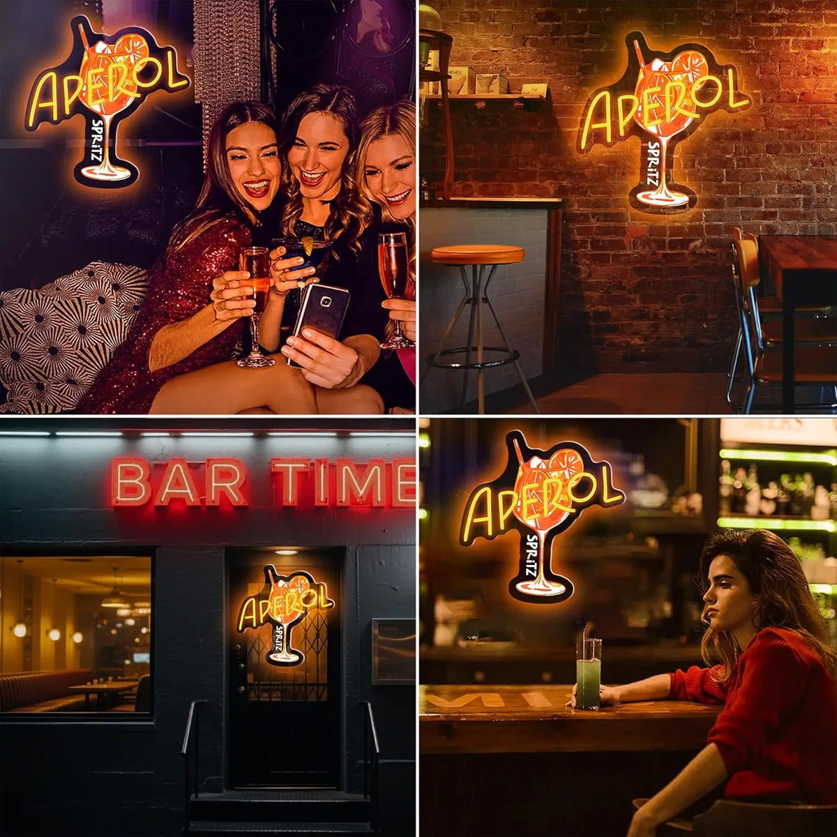 Aperol Spritz LED Neon Sign - Dimmable USB Wall Decor