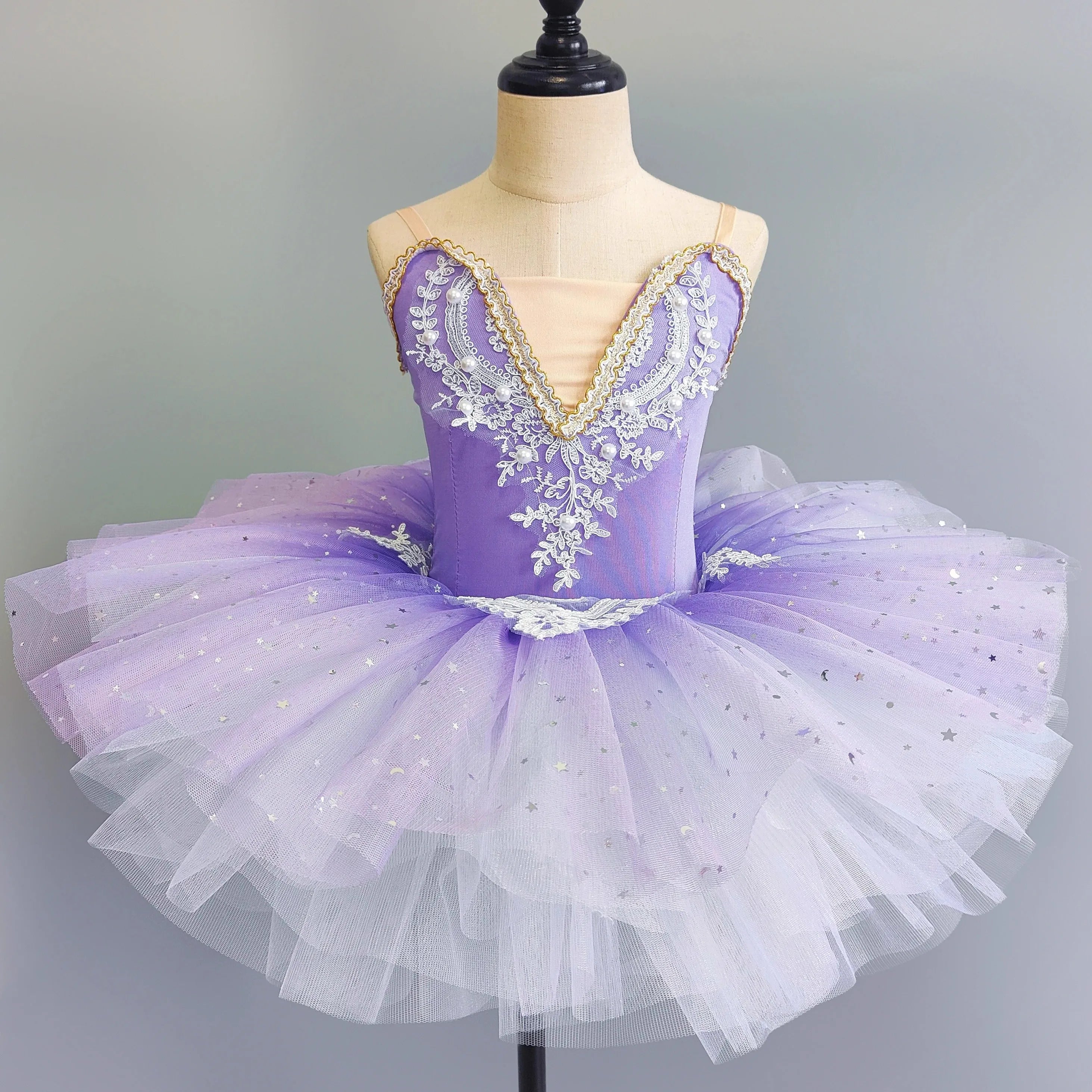 Girls Ballet Tutu Dress for Kids Princess Performance Fairy Costume