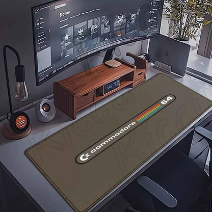 Keyboard Mouse Pad Commodore 64 Mousepad Xxl Non-slip Lockedge Minimalism Office PC Accessories XL Gaming Large Desk Cabinet Pad