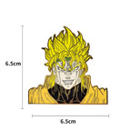 Dio Brando Metal Badge Anime JoJo's Bizarre Adventure Pins Manga Brooches for Bag Backpack Clothing Lapel ACG Cosplay Decor Gift