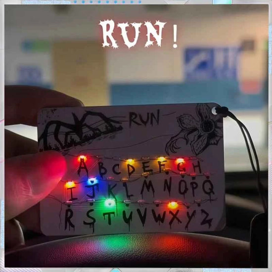 In Stock Strange Things Movie Merchandise Card Light Pendant 26 Letter Light Bag Car Charm Anime Merchandise Festival Gifts